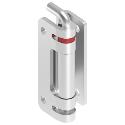 135° hinge with captive pin and 120° hinge