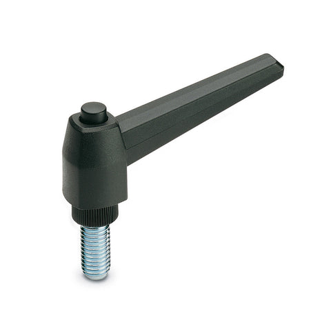 142851 - MRX.100 p-M14x70 - Elesa Adjustable Handle with Shaft Threaded M14X70