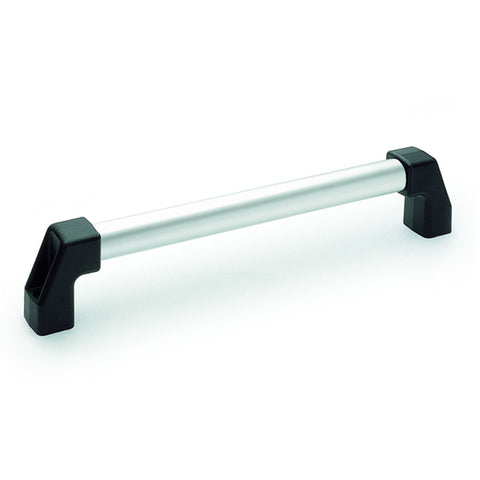 37641 - M.1043/20-350-EP - Elesa 350mm Length Aluminum Tubular Handle - Natural Finish - Threaded 10mm