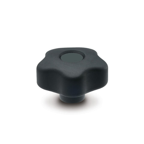 169952 - VCT.53 B-M8-SOFT - Elesa SOFT Lobe Knob w/ Brass Boss Threaded M8