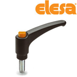 ERX.63-p3/8-16x3/4-C2 - 90234363-C2 - Elesa Adjustable Handle with Stud Threaded 3/8-16