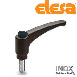 ERX.78-SST-p3/8-16x1-1/4 -C1 - 90235731-C1 - Elesa Adjustable Handle with Stainless Steel Stud Threaded 3/8-16