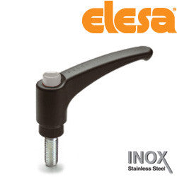 ERX.63-SST-p3/8-16x3/4- C3 - 90235471-C3 - Elesa Adjustable Handle with Stainless Steel Stud Threaded 3/8-16