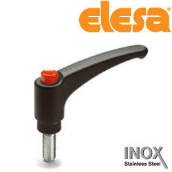 ERX.63-SST-p M8x16-C6 - 235431-C6 - Elesa Adjustable Handle with Stainless Steel Stud Threaded M8