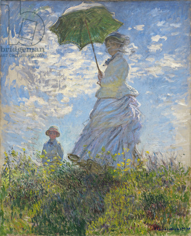 1-64 Woman with a Parasol – Madame Monet and Her Son