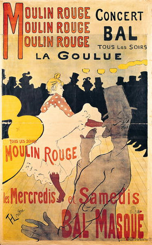 1-65 Poster: 'La Goulue' at the Moulin Rouge