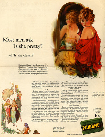 3-31 Advertisement: Most men ask ‘Is she pretty?’ not ‘Is she clever?’