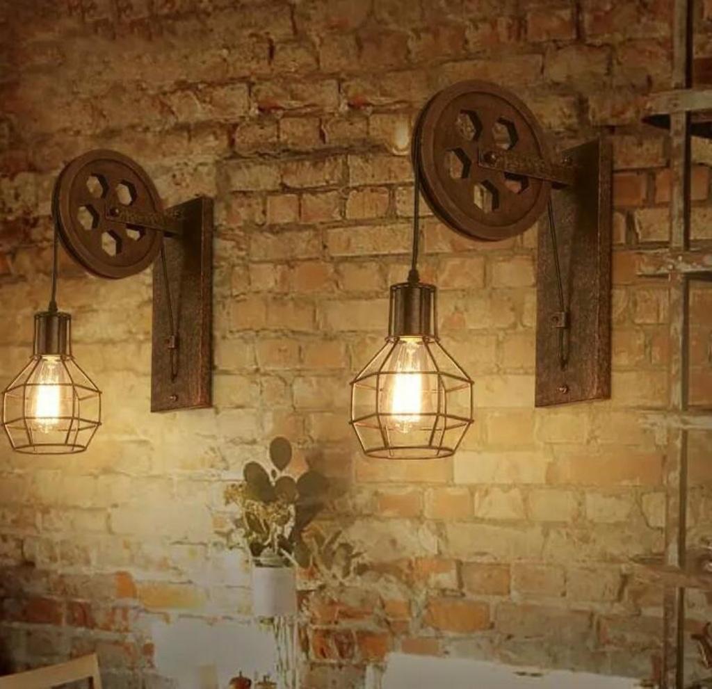 Set Industriële Lampen Wandlamp Cafè Horeca verlichting –