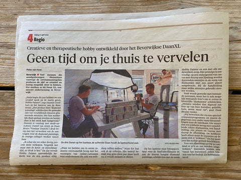 Hobby Painter in de krant