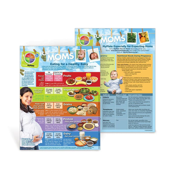 Myplate Expecting Moms Handout Myplate For Pregnancy Visualz
