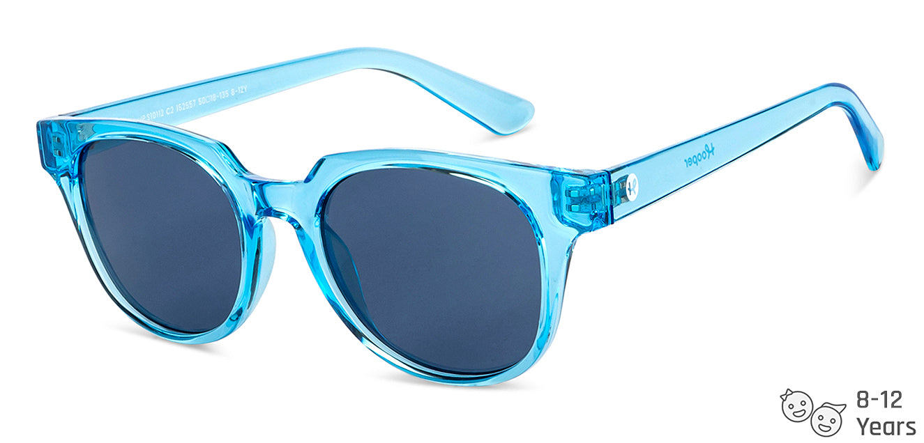 Blue Wayfarer Full Rim Kid Sunglasses by Hooper-152557