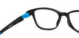Black Rectangle Full Rim Kid Eyeglasses by Hooper-149845