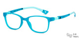 Blue Rectangle Full Rim Kid Eyeglasses by Hooper-149847