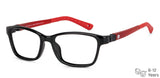 Black Rectangle Full Rim Kid Eyeglasses by Hooper-149901