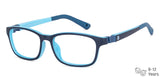 Blue Rectangle Full Rim Kid Eyeglasses by Hooper-149911