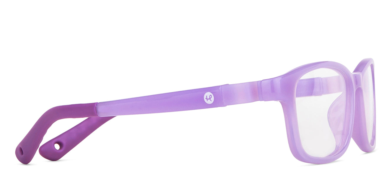 Purple Rectangle Full Rim Kid Eyeglasses by Hooper-149910