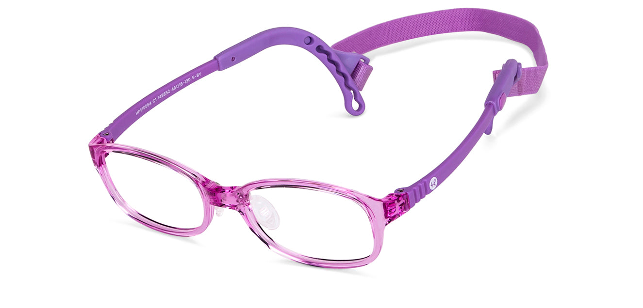 Purple Rectangle Full Rim Kid Eyeglasses by Hooper-149852