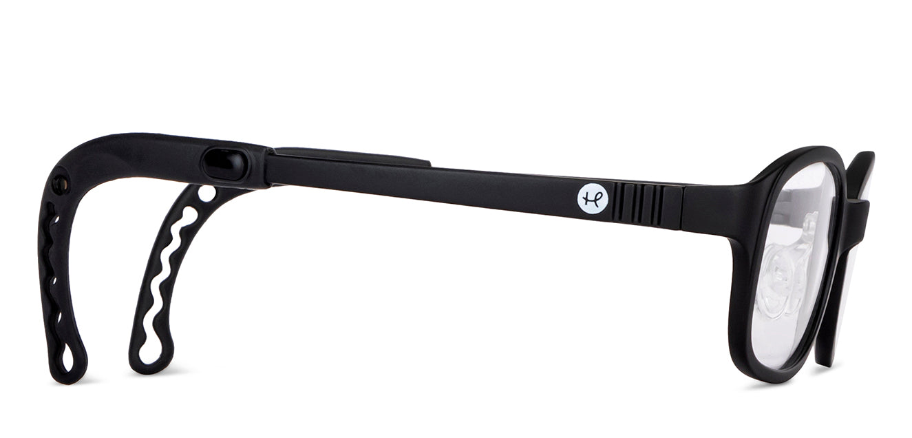 Black Rectangle Full Rim Kid Eyeglasses by Hooper-149854