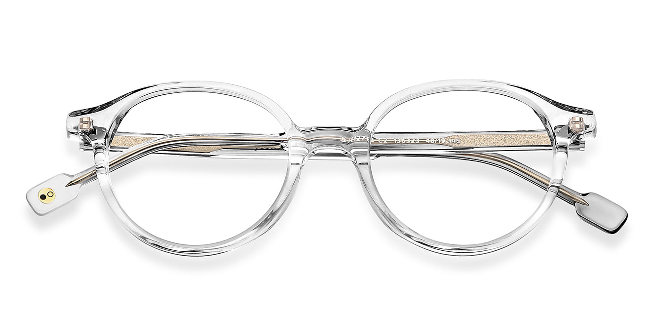 Transparent Round Full Rim Unisex Eyeglasses by John Jacobs-136323