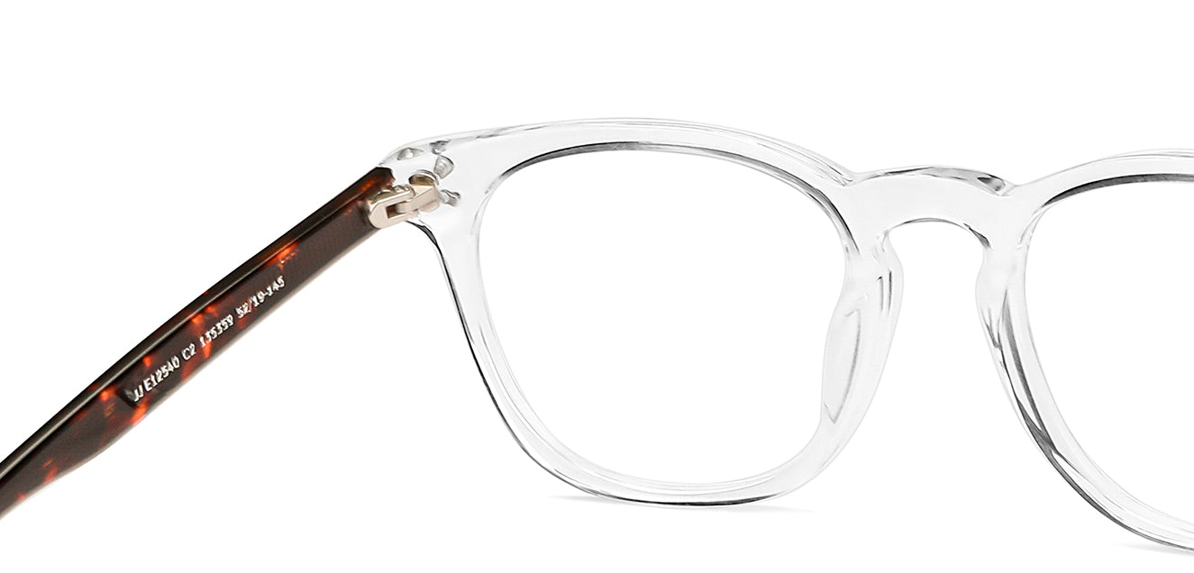 Transparent Wayfarer Full Rim Unisex Eyeglasses by John Jacobs-135359