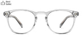 Transparent Round Full Rim Unisex Eyeglasses by John Jacobs Computer Glasses-141790