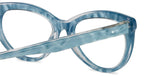 Blue Cat Eye Full Rim Women Eyeglasses by John Jacobs Computer Glasses-142073