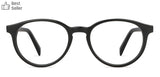 Black Round Full Rim Unisex Eyeglasses by John Jacobs Computer Glasses-141732