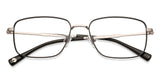 Gunmetal Rectangle Full Rim Unisex Eyeglasses by John Jacobs Computer Glasses-141748