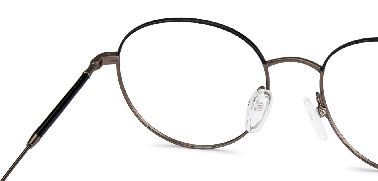 Black Round Full Rim Unisex Eyeglasses by John Jacobs Computer Glasses-144387