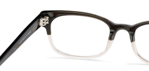 Dual Color Rectangle Full Rim Unisex Eyeglasses by John Jacobs Computer Glasses-141845