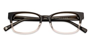 Dual Color Rectangle Full Rim Unisex Eyeglasses by John Jacobs Computer Glasses-141845