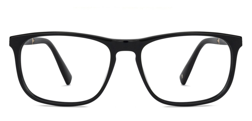 Black Rectangle Full Rim Unisex Eyeglasses by John Jacobs Computer Glasses-142209