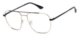 Gold Square Full Rim Unisex Eyeglasses by John Jacobs Computer Glasses-141778