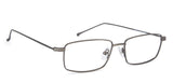 Grey Rectangle Full Rim Men Eyeglasses by John Jacobs Computer Glasses-144859