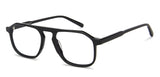 Black Aviator Full Rim Unisex Eyeglasses by John Jacobs-142524