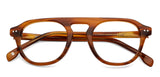 Brown Round Full Rim Unisex Eyeglasses by John Jacobs Computer Glasses-147384