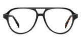 Black Aviator Full Rim Unisex Eyeglasses by John Jacobs-146792