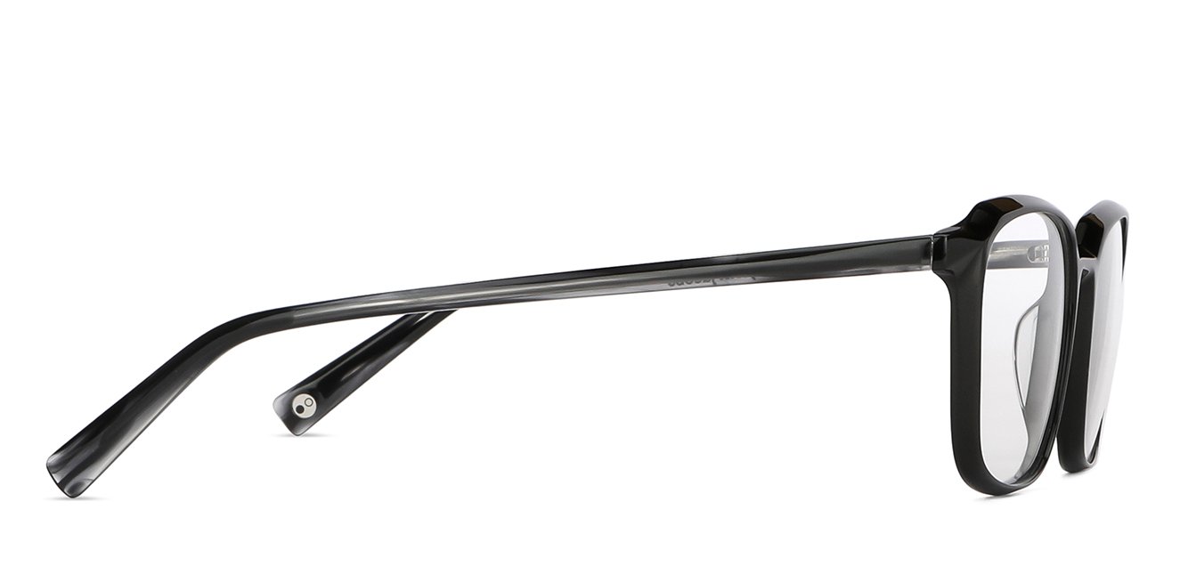 Black Wayfarer Full Rim Unisex Eyeglasses by John Jacobs-146794