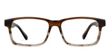 Brown Rectangle Full Rim Unisex Eyeglasses by John Jacobs-148599