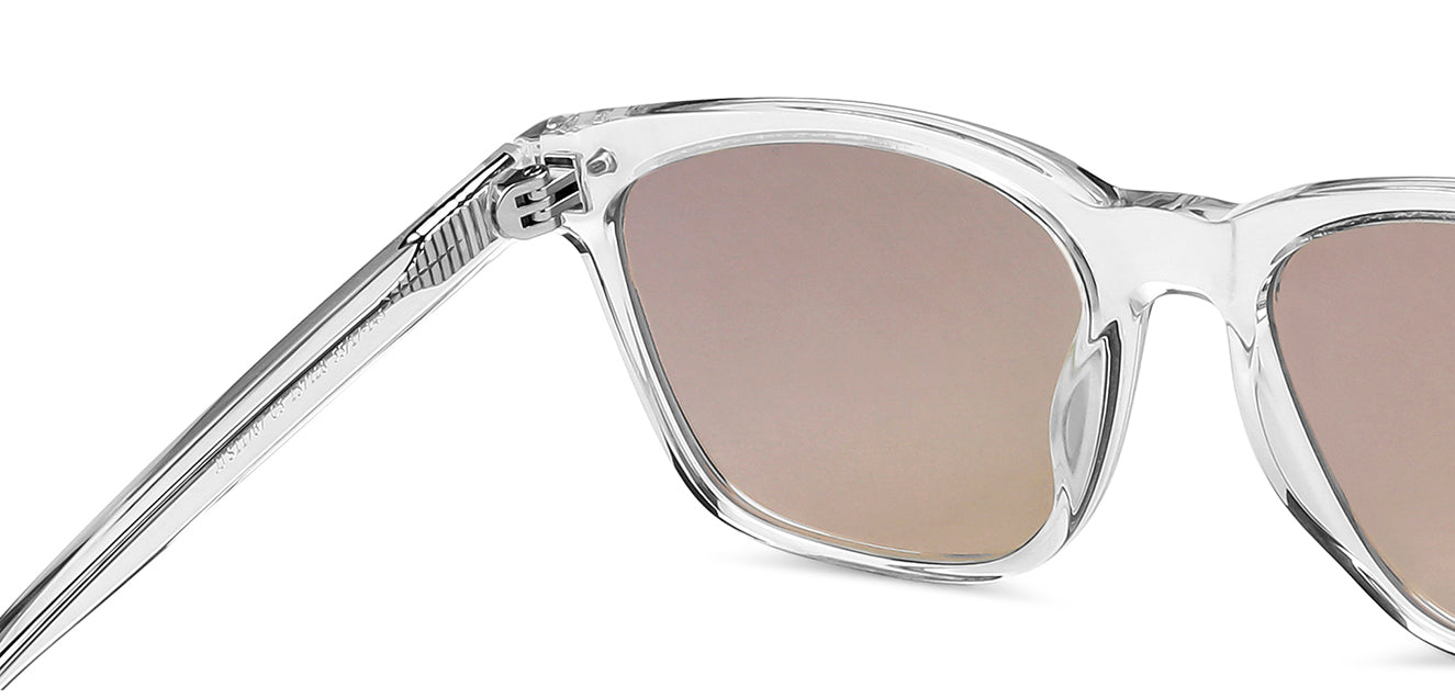 Transparent Wayfarer Full Rim Unisex Sunglasses by John Jacobs-137128
