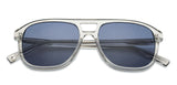 Transparent Square Full Rim Wide Unisex Sunglasses by John Jacobs-137136