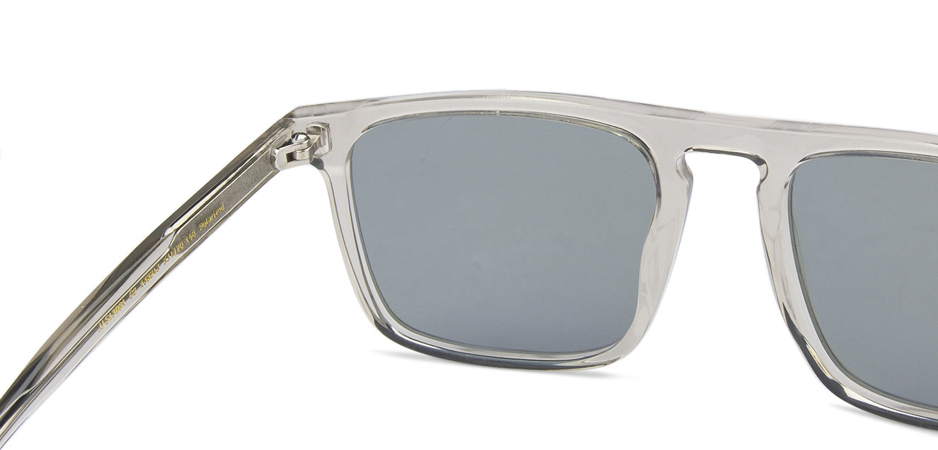 Grey Rectangle Full Rim Unisex Sunglasses by John Jacobs-138243