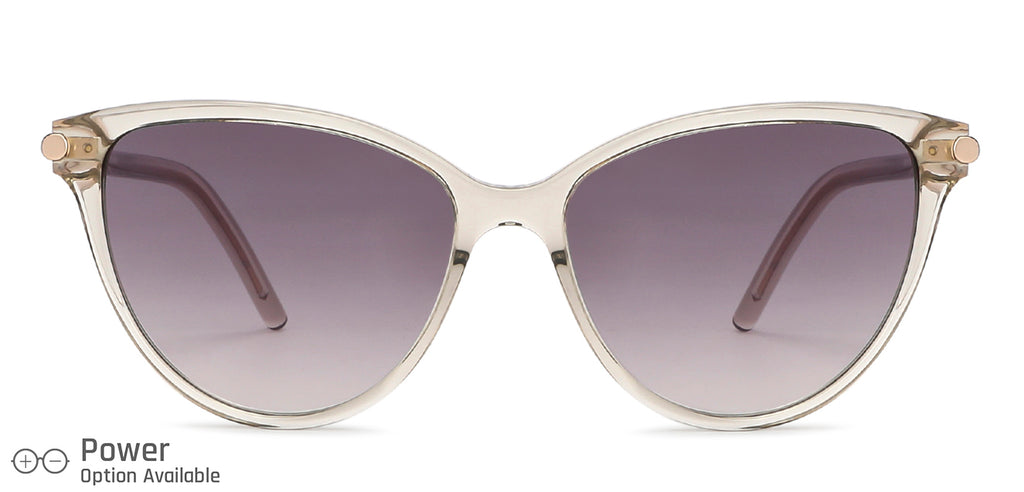 Grey Cat Eye Full Rim Women Sunglasses by John Jacobs-138256