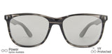 Grey Wayfarer Full Rim Unisex Sunglasses by John Jacobs-140627