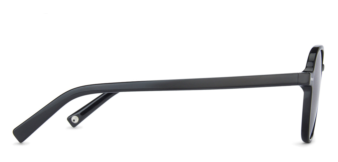 Black Aviator Full Rim Unisex Sunglasses by John Jacobs-140629