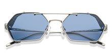 Load image into Gallery viewer, Silver Hexagonal Full Rim Unisex Sunglasses by John Jacobs-148222