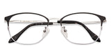Silver Square Full Rim Unisex Eyeglasses by John Jacobs-131882
