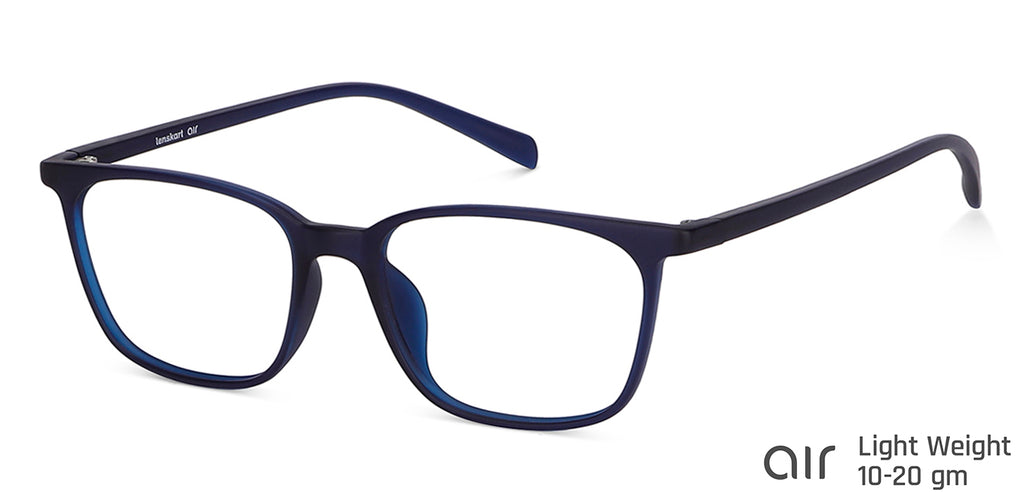 Blue Wayfarer Full Rim Unisex Eyeglasses by Lenskart Air LA-146805