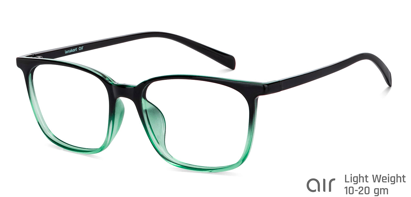 Black Wayfarer Full Rim Unisex Eyeglasses by Lenskart Air-149267