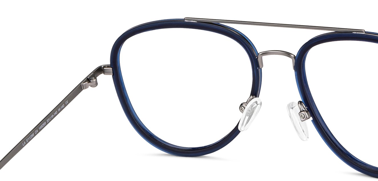 Blue Aviator Full Rim Unisex Eyeglasses by Lenskart Air-149269
